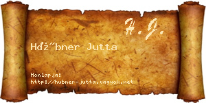 Hübner Jutta névjegykártya